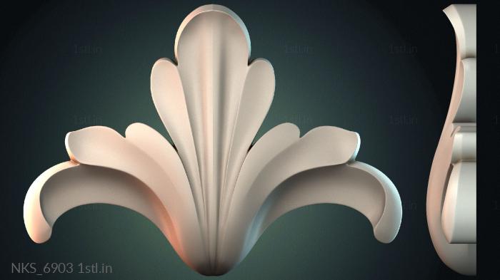 Symmetrycal onlays (NKS_6903) 3D model for CNC machine