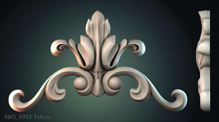 Symmetrycal onlays (NKS_6916) 3D model for CNC machine
