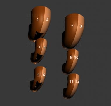 Different (NS_0252) 3D model for CNC machine