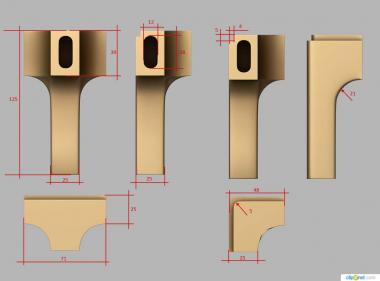 Different (NS_0266) 3D model for CNC machine