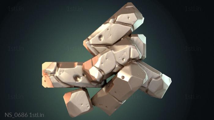 Different (NS_0686) 3D model for CNC machine