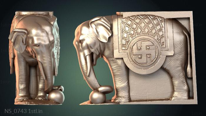 Different (NS_0743) 3D model for CNC machine