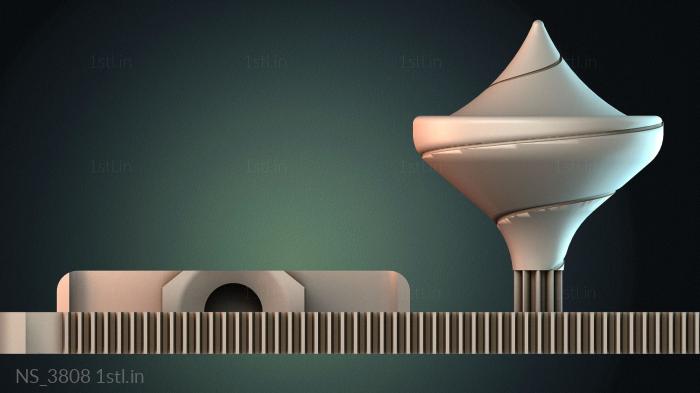 अलग (NS_3808) सीएनसी मशीन के लिए 3D मॉडल