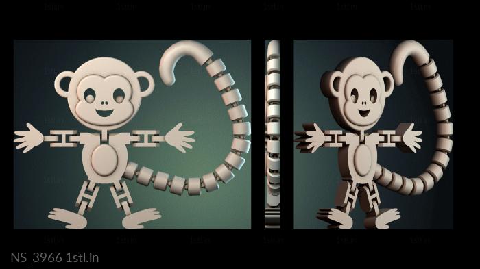 Different (NS_3966) 3D model for CNC machine