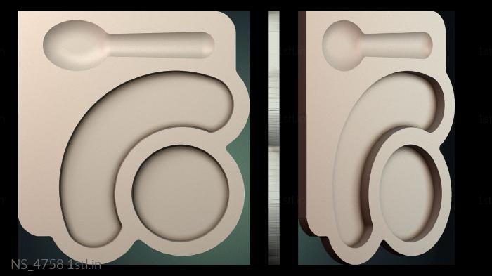 अलग (NS_4758) सीएनसी मशीन के लिए 3D मॉडल