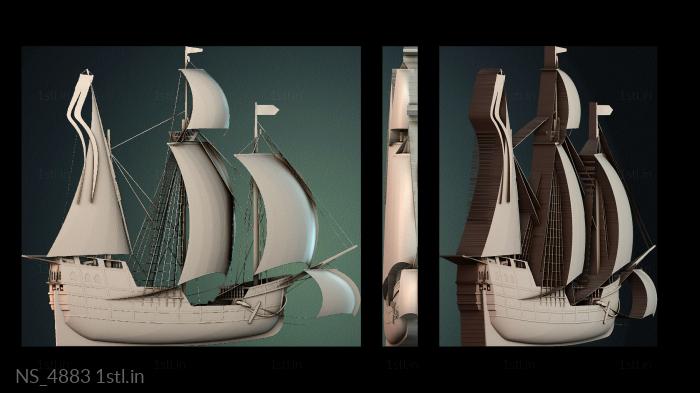 Different (NS_4883) 3D model for CNC machine