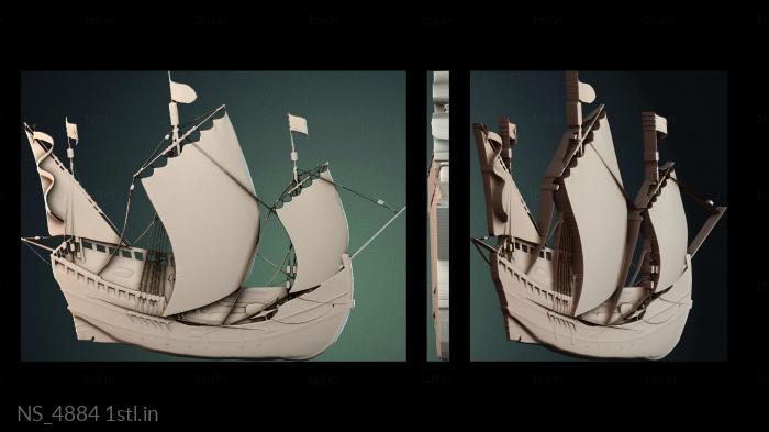 Different (NS_4884) 3D model for CNC machine