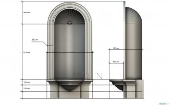 Alcove (NSH_0005) 3D model for CNC machine