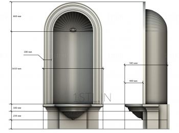 Alcove (NSH_0008) 3D model for CNC machine