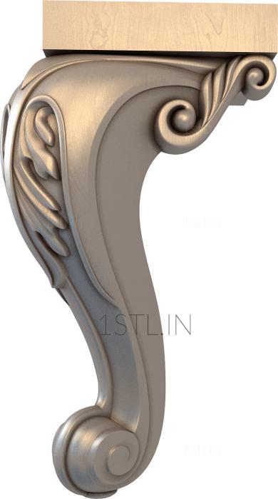 Legs (NJ_0058) 3D model for CNC machine