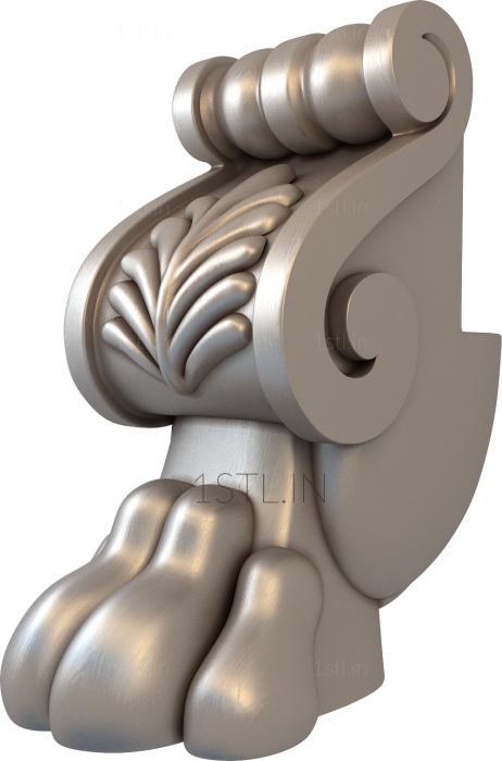 Legs (NJ_0086) 3D model for CNC machine