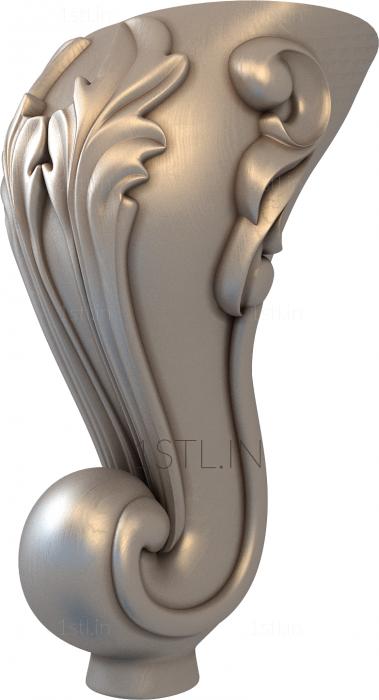 Legs (NJ_0213) 3D model for CNC machine