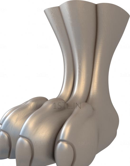 फर्नीचर पैर (NJ_0302) सीएनसी मशीन के लिए 3D मॉडल