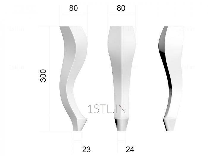 Legs (NJ_0554) 3D model for CNC machine