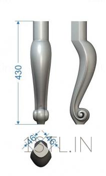 Legs (NJ_0570) 3D model for CNC machine