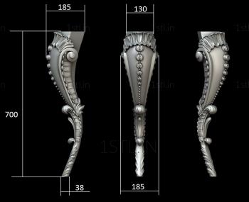 Legs (NJ_0644) 3D model for CNC machine