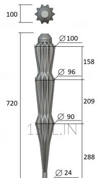 Legs (NJ_0653) 3D model for CNC machine