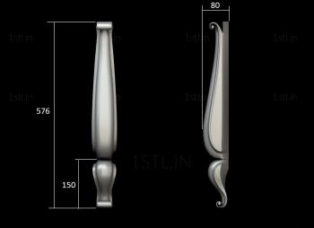 Legs (NJ_0661) 3D model for CNC machine