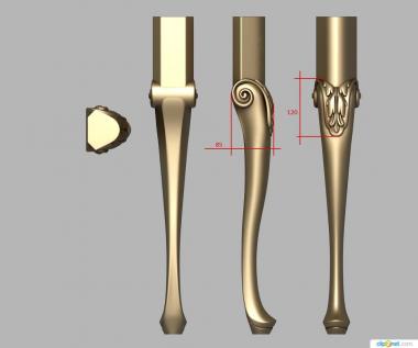 Legs (NJ_0849) 3D model for CNC machine