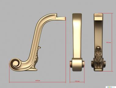 Legs (NJ_0853) 3D model for CNC machine