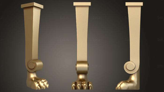 Legs (NJ_0856) 3D model for CNC machine