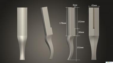 Legs (NJ_0866) 3D model for CNC machine