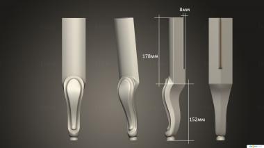 Legs (NJ_0895) 3D model for CNC machine