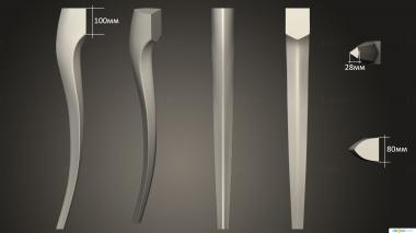 Legs (NJ_0896) 3D model for CNC machine