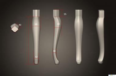 Legs (NJ_0918) 3D model for CNC machine