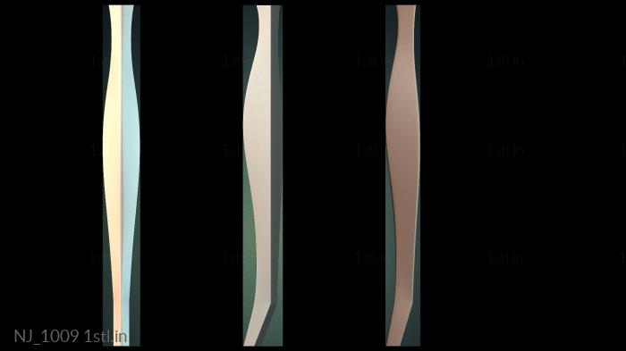 Legs (NJ_1009) 3D model for CNC machine