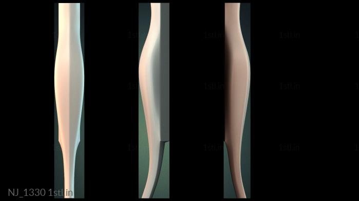 फर्नीचर पैर (NJ_1330) सीएनसी मशीन के लिए 3D मॉडल