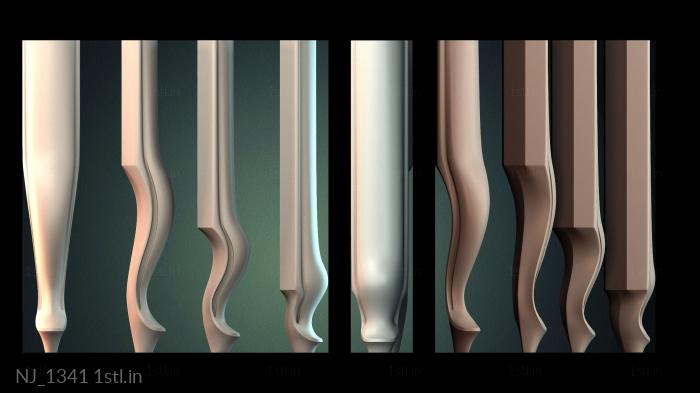 फर्नीचर पैर (NJ_1341) सीएनसी मशीन के लिए 3D मॉडल