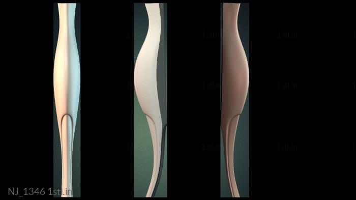 फर्नीचर पैर (NJ_1346) सीएनसी मशीन के लिए 3D मॉडल