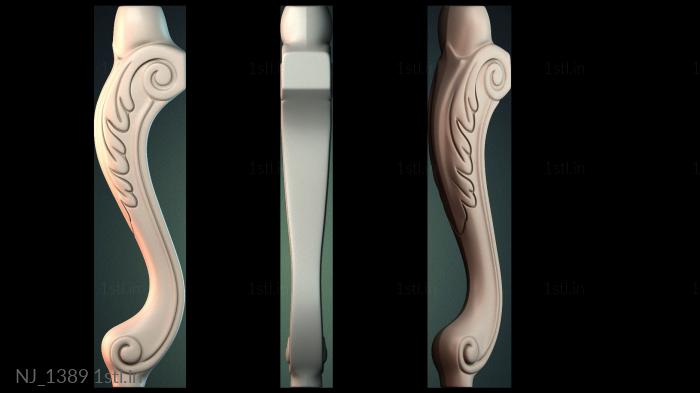 Legs (NJ_1389) 3D model for CNC machine