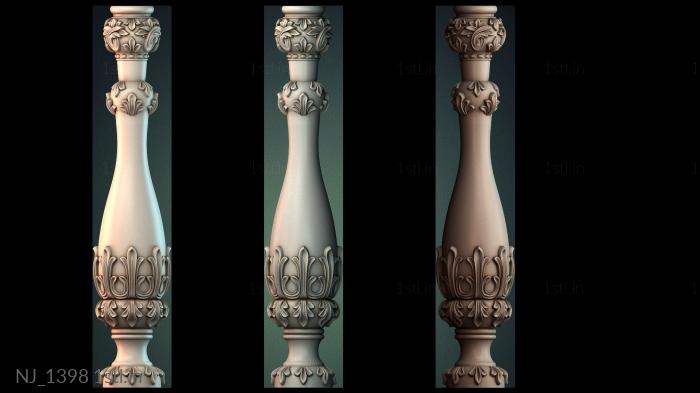 Legs (NJ_1398) 3D model for CNC machine