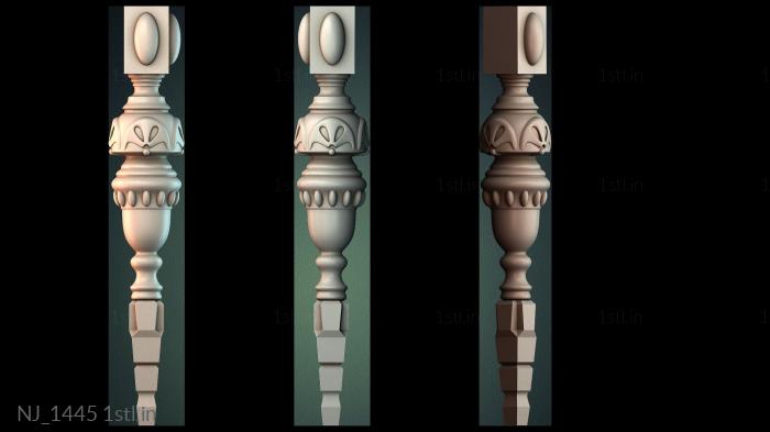 Legs (NJ_1445) 3D model for CNC machine