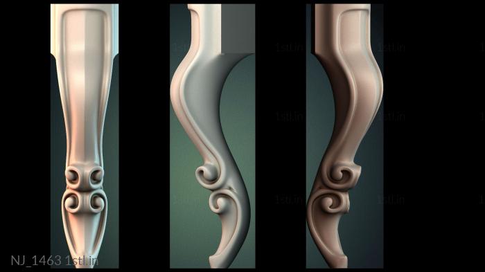 Legs (NJ_1463) 3D model for CNC machine