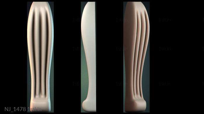 फर्नीचर पैर (NJ_1478) सीएनसी मशीन के लिए 3D मॉडल