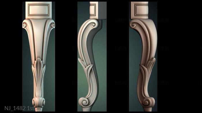 Legs (NJ_1482) 3D model for CNC machine