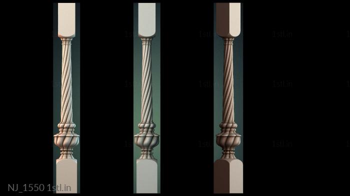 Legs (NJ_1550) 3D model for CNC machine