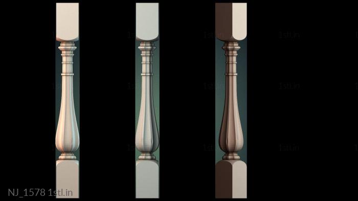 Legs (NJ_1578) 3D model for CNC machine