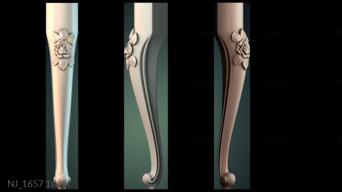 Legs (NJ_1657) 3D model for CNC machine
