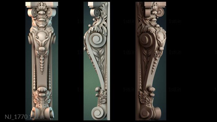 Legs (NJ_1770) 3D model for CNC machine