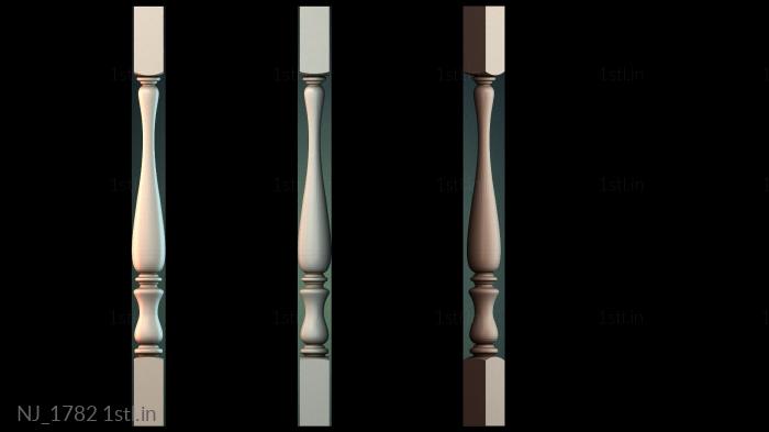 फर्नीचर पैर (NJ_1782) सीएनसी मशीन के लिए 3D मॉडल