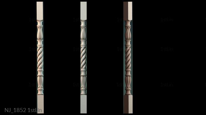 Legs (NJ_1852) 3D model for CNC machine