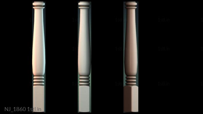 Legs (NJ_1860) 3D model for CNC machine