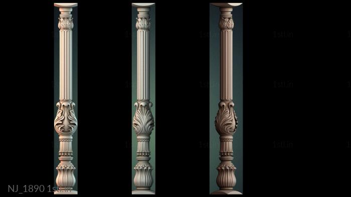 Legs (NJ_1890) 3D model for CNC machine