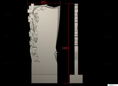 Memorial (PM_0449) 3D model for CNC machine