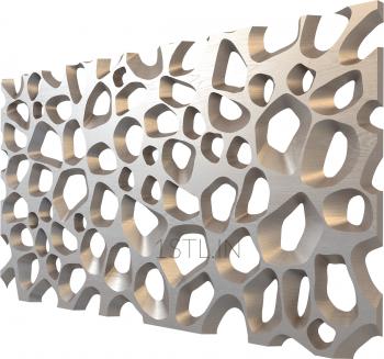 Geometrical panel (PGM_0021-1) 3D model for CNC machine