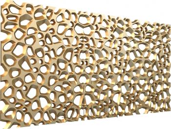 Geometrical panel (PGM_0021-3) 3D model for CNC machine